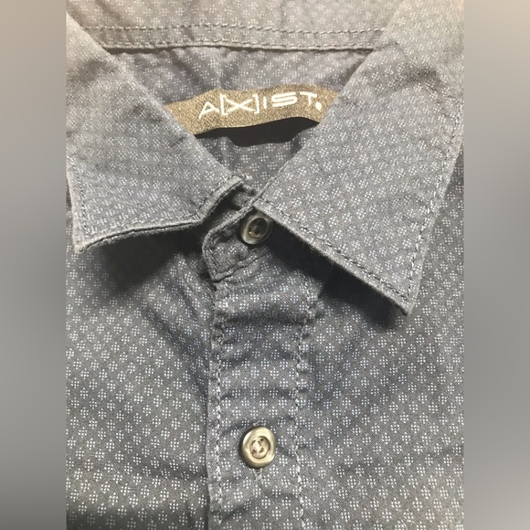 2 pcs MENS  HAGGAR & AXIST long-sleeved dress shirt used very good condition - Picture 9 of 14